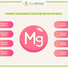 Różne formy magnezu: cytrynian, taurynian, glicynian, mleczan, tlenek, siarczan, węglan, jabłczan. Magnez na co pomaga? Na wiele!