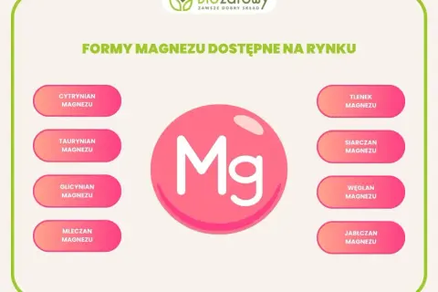 Różne formy magnezu: cytrynian, taurynian, glicynian, mleczan, tlenek, siarczan, węglan, jabłczan. Magnez na co pomaga? Na wiele!