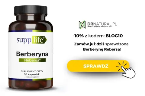 Suplement diety Berberyna Rebersa. Dowiedz się, co to jest berberyna i zamów ją z rabatem!