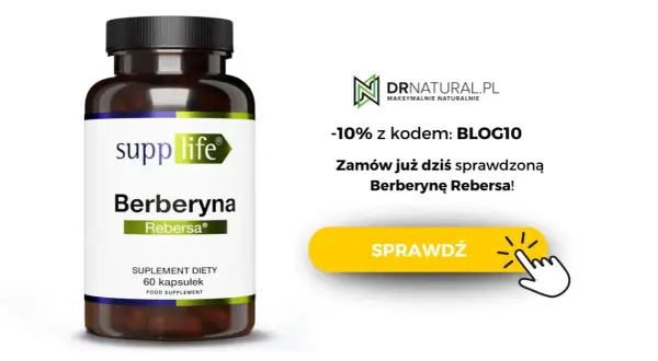 Suplement diety Berberyna Rebersa. Dowiedz się, co to jest berberyna i zamów ją z rabatem!