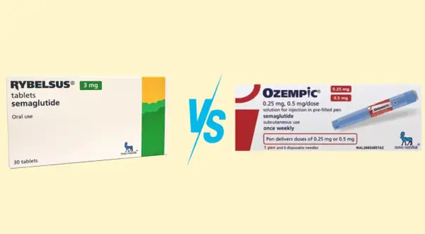 Różnice między Rybelsus (tabletki doustne) a Ozempic (pen do wstrzykiwań) - oba zawierają semaglutyd.