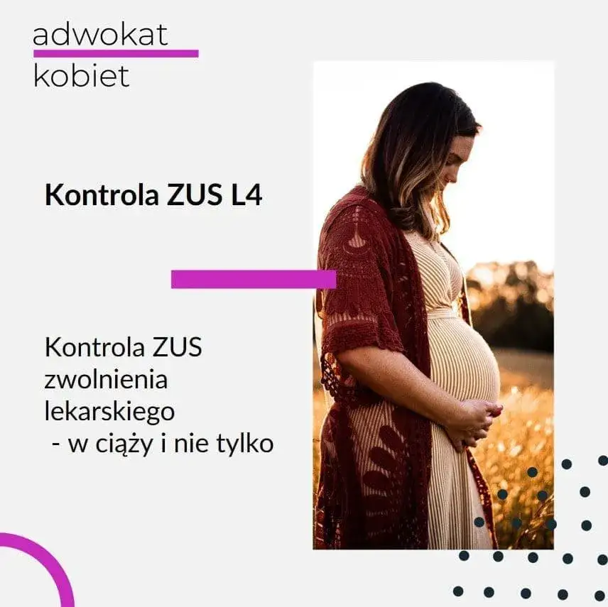 kobieta w ciąży na zwolnieniu lekarskim z dokumentami ZUS