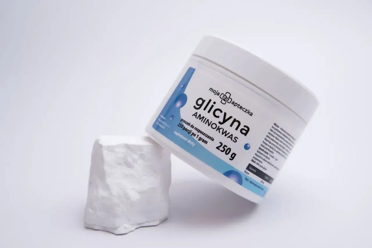 Glicyna - aminokwas w proszku, suplement diety. Opakowanie 250g. Poznaj, co to glicyna i jej właściwości.