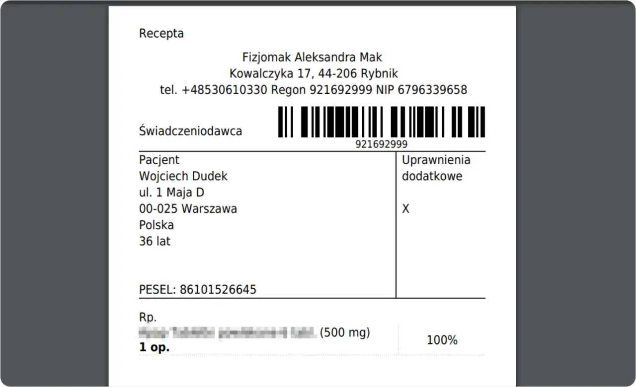 e-recepta papierowa porównanie